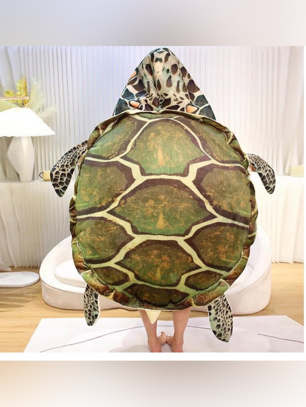 Plush Turtle Pet Reptile Costume - Green